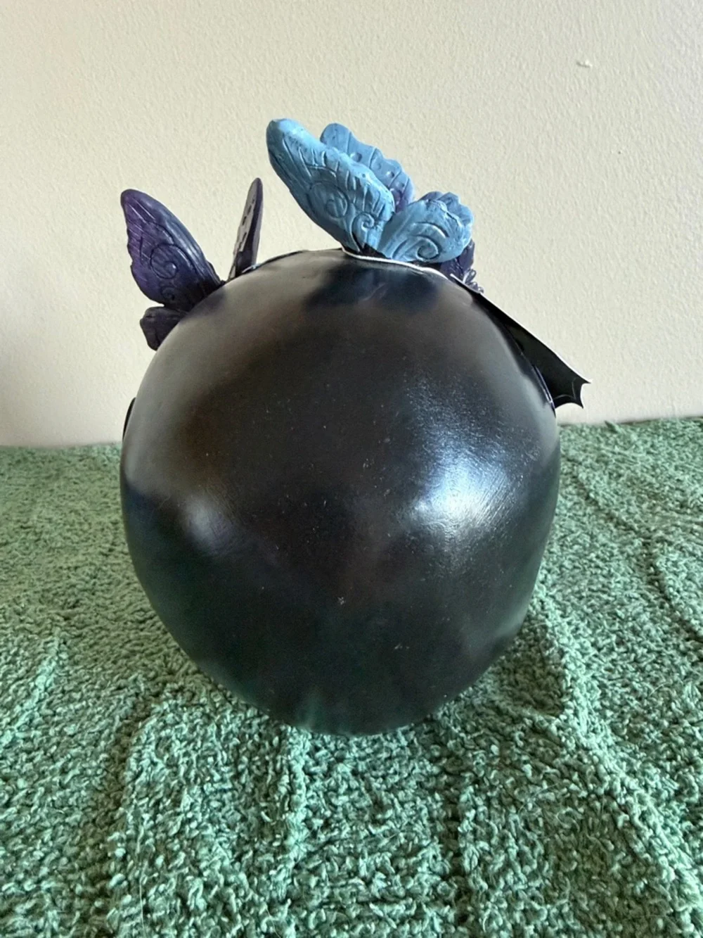Bella Luxx Halloween Skull 💀 Black Purple & Blue Butterfly 🦋 So Pretty! NEW!